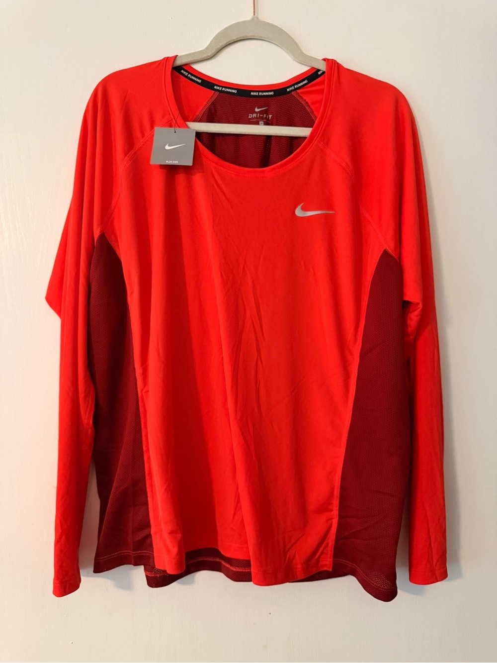Nike Red Dri-FIT Short Sleeve Running Tee